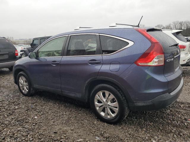 JHLRM4H73CC007003 - 2012 HONDA CR-V EXL BLUE photo 2