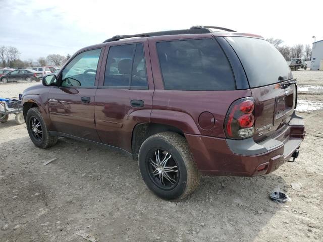 1GNDT13S762235771 - 2006 CHEVROLET TRAILBLAZE LS BURGUNDY photo 2