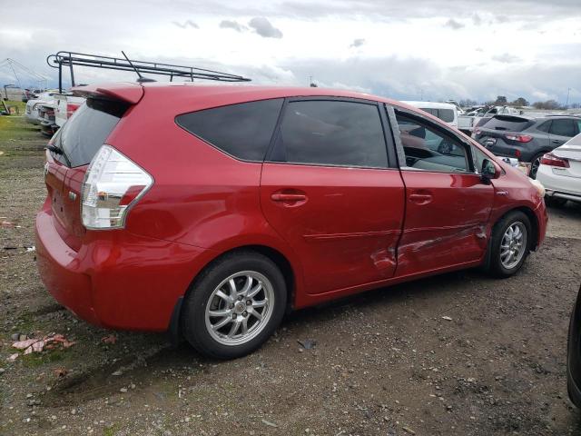 JTDZN3EU5D3198942 - 2013 TOYOTA PRIUS V RED photo 3