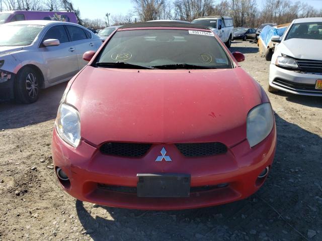 4A3AL35T97E051779 - 2007 MITSUBISHI ECLIPSE SPYDER GT RED photo 5