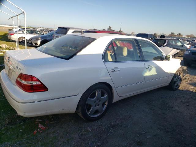 JTHBN36F865049481 - 2006 LEXUS LS 430 WHITE photo 3