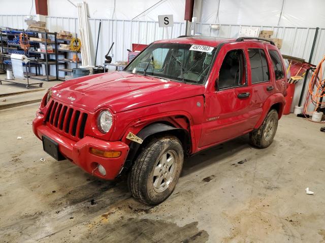 1J4GL58K34W207987 - 2004 JEEP LIBERTY LIMITED RED photo 1