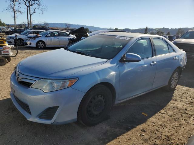 4T4BF1FK0ER350249 - 2014 TOYOTA CAMRY L TURQUOISE photo 1