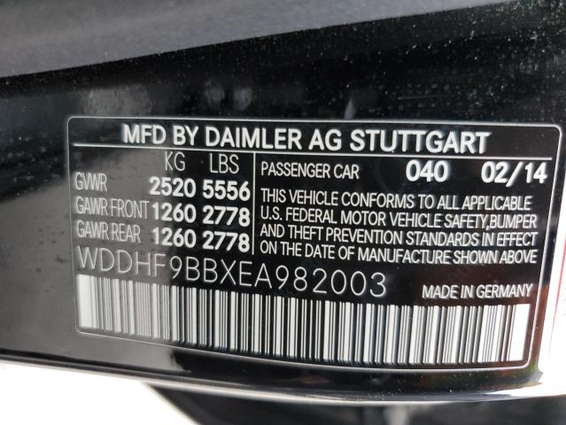 WDDHF9BBXEA982003 - 2014 MERCEDES-BENZ E 550 4MATIC BLACK photo 12