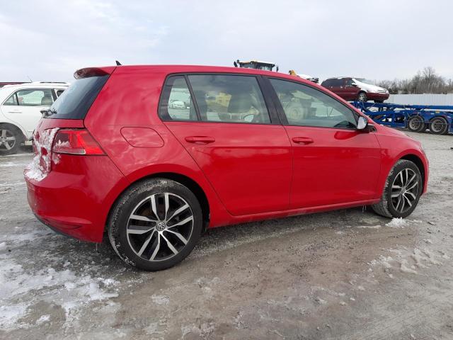 3VW217AU2FM083840 - 2015 VOLKSWAGEN GOLF RED photo 3