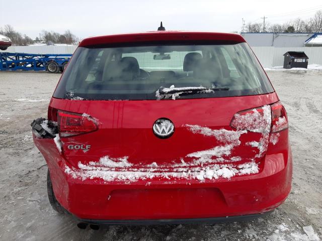 3VW217AU2FM083840 - 2015 VOLKSWAGEN GOLF RED photo 6