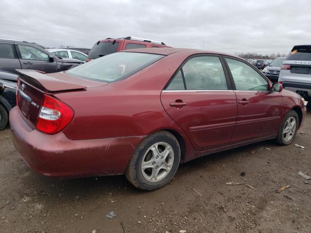 4T1BE32K82U106438 - 2002 TOYOTA CAMRY LE RED photo 3