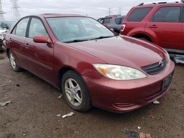 4T1BE32K82U106438 - 2002 TOYOTA CAMRY LE RED photo 4