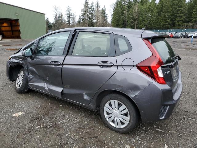 JHMGK5H52GS008927 - 2016 HONDA FIT LX GRAY photo 2