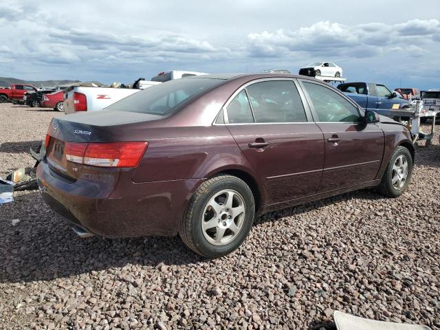 5NPEU46F66H017247 - 2006 HYUNDAI SONATA GLS BURGUNDY photo 3