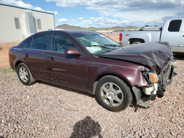 5NPEU46F66H017247 - 2006 HYUNDAI SONATA GLS BURGUNDY photo 4