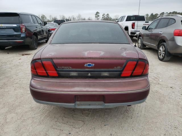 2G1WN52M0T9190863 - 1996 CHEVROLET LUMINA LS MAROON photo 6