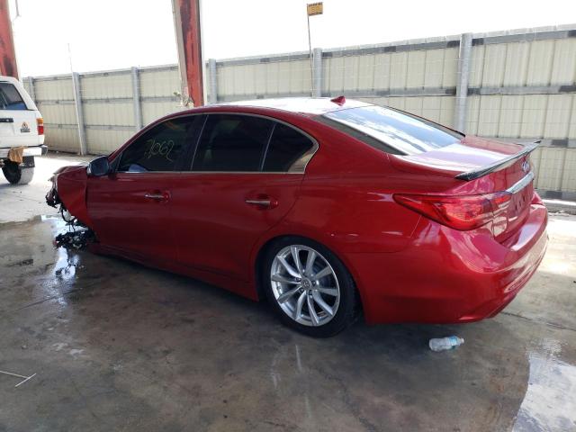 JN1BV7AR0EM683921 - 2014 INFINITI Q50 BASE RED photo 2