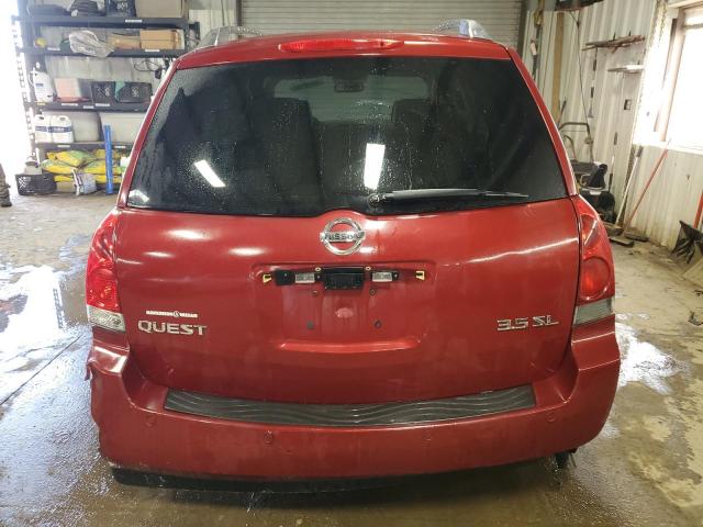 5N1BV28U57N137134 - 2007 NISSAN QUEST S RED photo 6