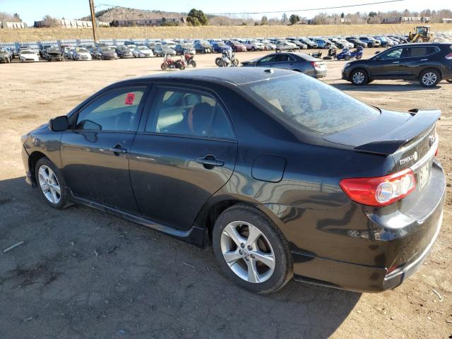 2T1BU4EE0BC724790 - 2011 TOYOTA COROLLA BASE BLACK photo 2