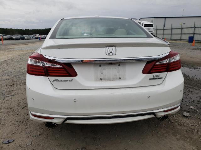 1HGCR3F91GA024596 - 2016 HONDA ACCORD TOURING WHITE photo 6