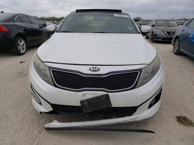 5XXGN4A75EG304918 - 2014 KIA OPTIMA EX WHITE photo 5