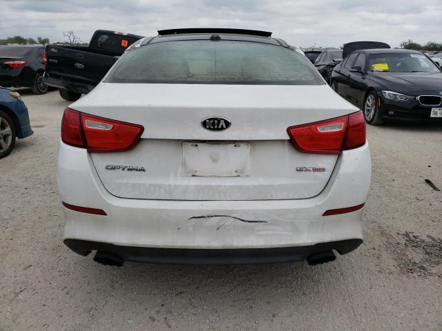 5XXGN4A75EG304918 - 2014 KIA OPTIMA EX WHITE photo 6