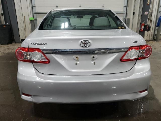 2T1BU4EEXCC832156 - 2012 TOYOTA COROLLA BASE SILVER photo 6