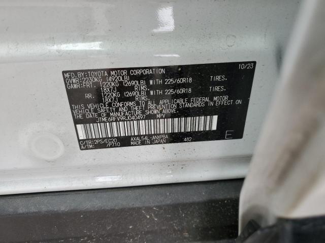 JTME6RFV9RJ040497 - 2024 TOYOTA RAV4 XSE WHITE photo 13