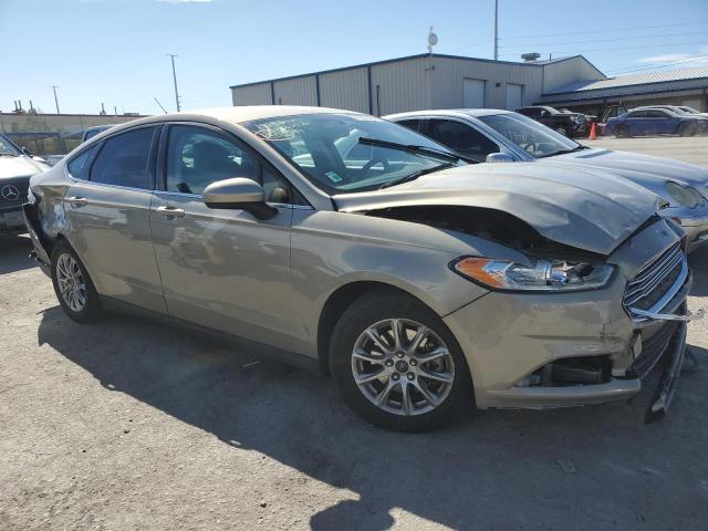 3FA6P0G77FR120000 - 2015 FORD FUSION S TAN photo 4