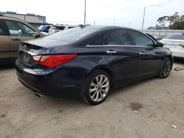 5NPEC4AC8DH770808 - 2013 HYUNDAI SONATA SE BLUE photo 3