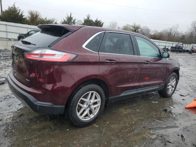 2FMPK4J98MBA35981 - 2021 FORD EDGE SEL BURGUNDY photo 3