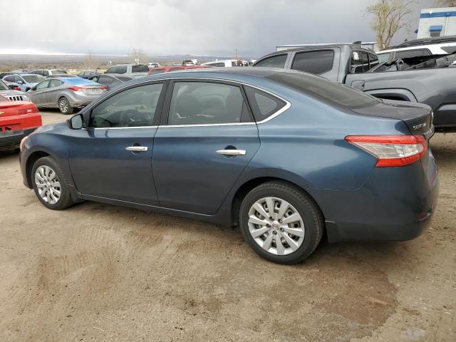 1N4AB7AP5DN904377 - 2013 NISSAN SENTRA S BLUE photo 2