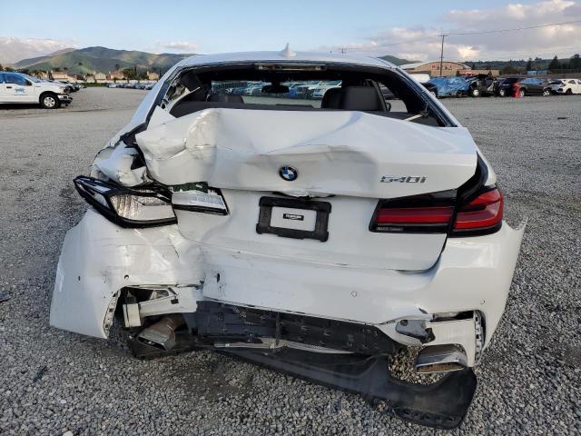 WBA53BJ09NWX72795 - 2022 BMW 540 I WHITE photo 6