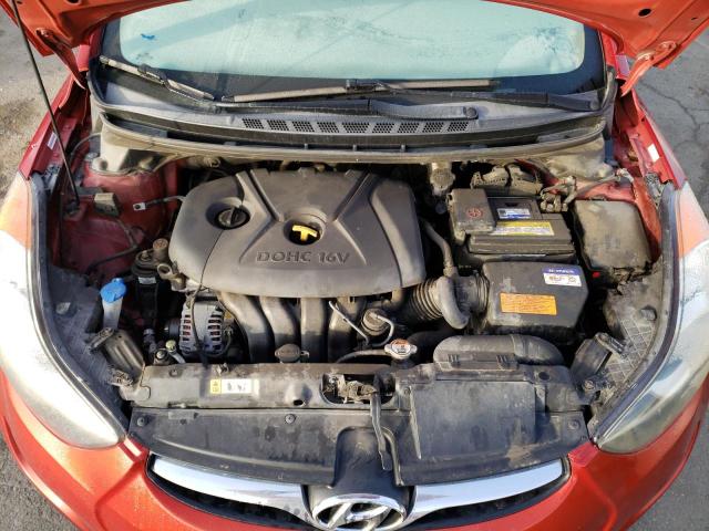 KMHDH4AE3DU866345 - 2013 HYUNDAI ELANTRA GLS RED photo 11