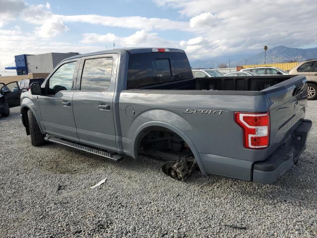 1FTEW1CP9KKC98722 - 2019 FORD F150 SUPERCREW GRAY photo 2