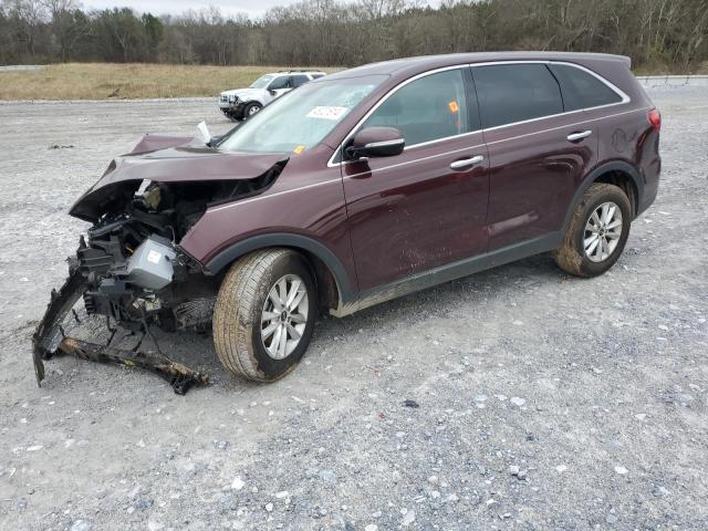 5XYPG4A51KG490599 - 2019 KIA SORENTO LX BURGUNDY photo 1