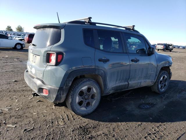 ZACCJBAB7HPE67248 - 2017 JEEP RENEGADE SPORT Կանաչ լուսանկար 3