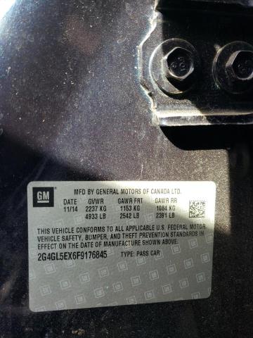 2G4GL5EX6F9176845 - 2015 BUICK REGAL 蓝色 照片 12