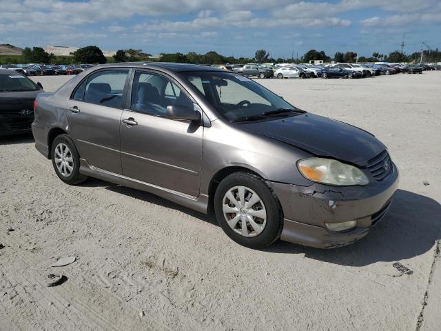 1NXBR32E03Z153205 - 2003 TOYOTA COROLLA CE GRAY photo 4