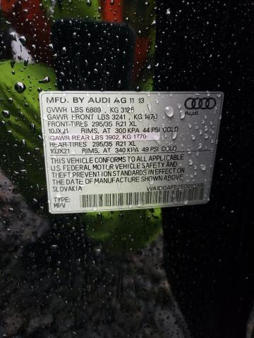 WA1DGAFE2ED010805 - 2014 AUDI Q7 PRESTIGE 黑色 照片 13