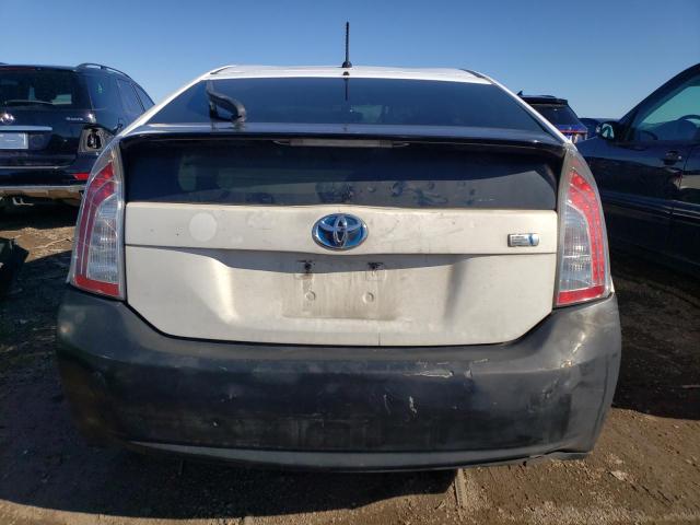 JTDKN3DU0D5644339 - 2013 TOYOTA PRIUS WHITE photo 6