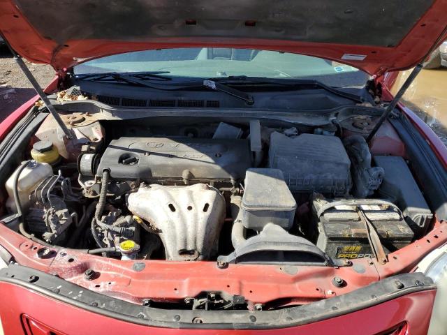 4T1BE46K27U051668 - 2007 TOYOTA CAMRY CE RED photo 11