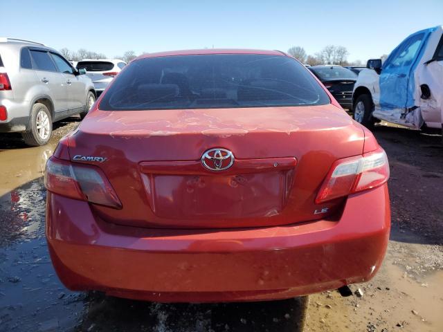 4T1BE46K27U051668 - 2007 TOYOTA CAMRY CE RED photo 6