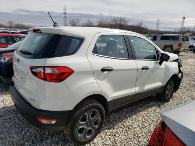 MAJ6S3FL4LC367130 - 2020 FORD ECOSPORT S WHITE photo 3