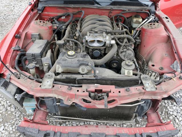 1ZVHT82H085144672 - 2008 FORD MUSTANG GT RED photo 11