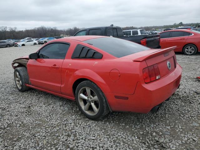 1ZVHT82H085144672 - 2008 FORD MUSTANG GT RED photo 2