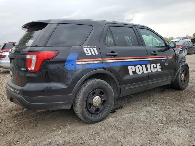 1FM5K8AR3KGB15483 - 2019 FORD EXPLORER POLICE INTERCEPTOR Սև լուսանկար 3