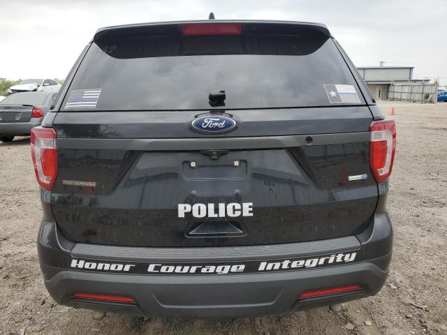 1FM5K8AR3KGB15483 - 2019 FORD EXPLORER POLICE INTERCEPTOR Սև լուսանկար 6