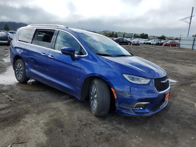 2C4RC1L73MR569188 - 2021 CHRYSLER PACIFICA HYBRID TOURING L BLUE photo 4