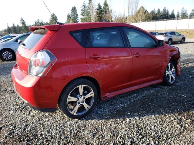 5Y2SR67099Z404673 - 2009 PONTIAC VIBE GT RED photo 3