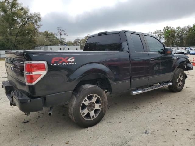 1FTEX1E81AKB85252 - 2010 FORD F150 SUPER CAB BLACK photo 3