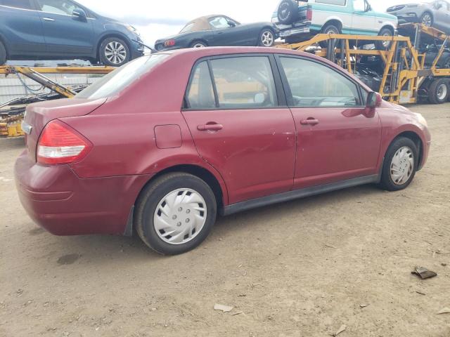 3N1BC11E19L439873 - 2009 NISSAN VERSA S RED photo 3