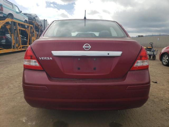 3N1BC11E19L439873 - 2009 NISSAN VERSA S RED photo 6