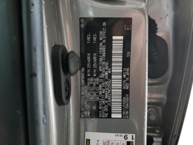 JTJSARDZ7M2239362 - 2021 LEXUS NX 300 BASE ვერცხლისფერი ფოტო 13